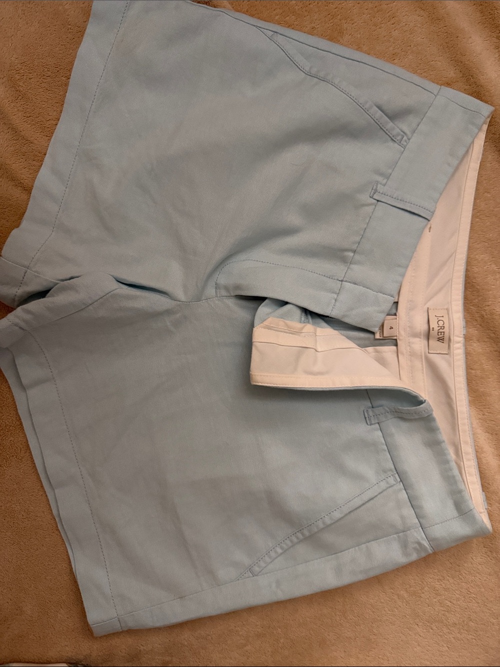 J. Crew Pale Blue Casual Cotton Shorts